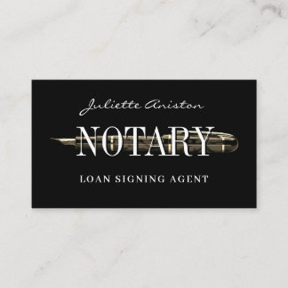 Carte De Visite Modern professional notary public Business Card