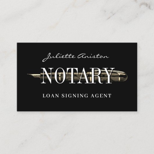 Carte De Visite Modern professional notary public Business Card (Devant)