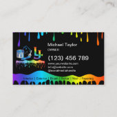 Carte De Visite Modern Professional Painting Service Decoration (Dos)