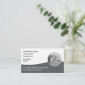 Carte De Visite Modern Professional Realtor Business Cards (Debout devant)