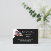 Carte De Visite Modern Professional Semi Truck Transport (Debout devant)