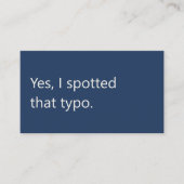 Carte De Visite Modern Proofreader Freelance Writing (Devant)