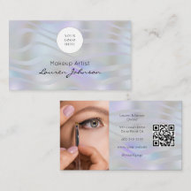 Modern QR Code Black Script Photo Makeup