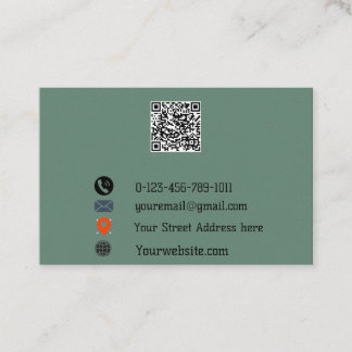 Carte De Visite “Modern QR Code Business Card” 