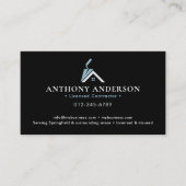 Carte De Visite Modern QR Code Contractor/Construction (Devant)