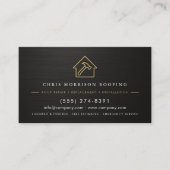 Carte De Visite Modern QR Code Roofing Roofer Service  (Devant)