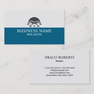 Carte De Visite Modern Real Estate House Logo