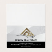 Carte De Visite Modern Real Estate Logo | Property Management (Extérieur déplié)