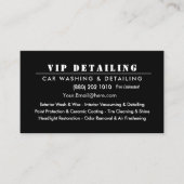 Carte De Visite Modern Red Car Wash & Auto Detailing (Devant)