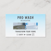 Carte De Visite Modern Residential Pressure Washing Split (Devant)