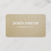 Carte De Visite Modern Rustic brown Kraft Lenin  (Devant)