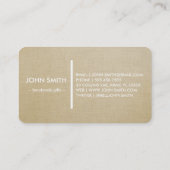 Carte De Visite Modern Rustic brown Kraft Lenin  (Dos)