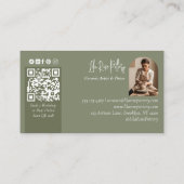 Carte De Visite Modern Rustic Minimal Handmade Pottery Ceramic (Dos)