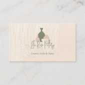 Carte De Visite Modern Rustic Minimal Handmade Pottery Ceramic (Devant)