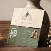 Carte De Visite Modern Rustic Minimal Handmade Pottery Ceramic