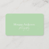 Carte De Visite Modern Signature Script QR Code Social (Devant)