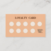 Carte De Visite Modern simple coffee Shop Loyalty Card (Dos)