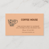 Carte De Visite Modern simple coffee Shop Loyalty Card (Devant)