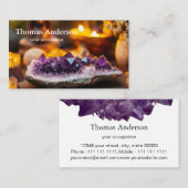 Carte De Visite Modern Simple Crystal Gem Trendy (Devant / Derrière)