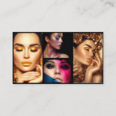 Carte De Visite Modern Simple Minimal Photo QR Code Social Media  (Dos)