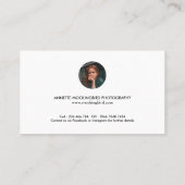 Carte De Visite Modern Simple Minimalist Family Photography (Dos)