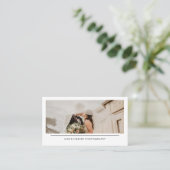 Carte De Visite Modern Simple Minimalist Wedding Photography (Debout devant)