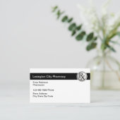 Carte De Visite Modern Simple Pharmacy Pharmacist (Debout devant)