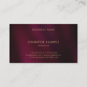 Carte De Visite Modern Simple Professional Elegant Gold Monogram (Dos)