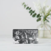 Carte De Visite Modern Simple Singer Musician Photography (Debout devant)