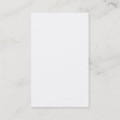 Carte De Visite Modern Simple White Trendy Minimalist Plain  (Dos)