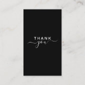 Carte De Visite Modern Sleek Black Google Review QR Code (Dos)