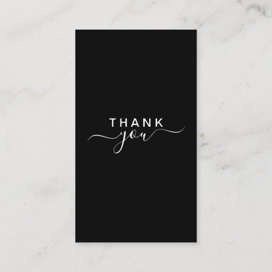 Carte De Visite Modern Sleek Black Google Review QR Code (Dos)