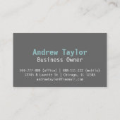 Carte De Visite Modern, Sleek, Chic, Mover Company, camion blanc (Dos)