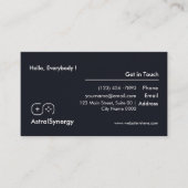 Carte De Visite Modern Sleek Dark Clean Minimalist E Sports (Devant)