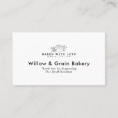 Carte De Visite Modern Small Bakery Bread Logo Loyalty Reward (Devant)