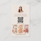 Carte De Visite Modern Social Media Influencer (Dos)