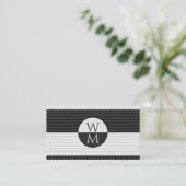 Carte De Visite Modern Striped Contrast (Debout devant)