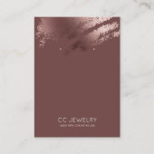 Carte De Visite Modern Stylish Bronze Jewelry Earring Display (Devant)