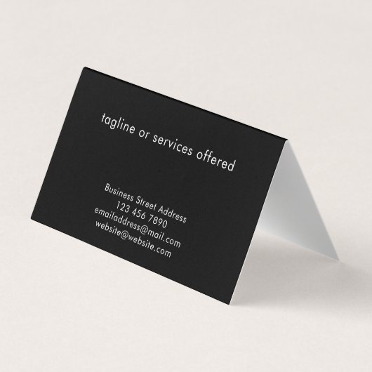 Carte De Visite Modern Stylish Custom Text QR Code Technology (Dos)