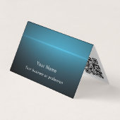 Carte De Visite Modern Stylish Custom Text QR Code Technology (Devant)