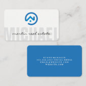 Carte De Visite Modern Stylized Real Estate Logo | Home Renovation (Devant / Derrière)