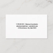 Carte De Visite Modern Tech Globe Logo | Solar Winds Background (Dos)