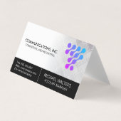 Carte De Visite Modern Tech Logo | Communications Start Up (Devant)