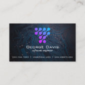 Carte De Visite Modern Tech Logo Microchip (Devant)
