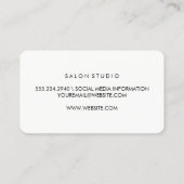 Carte De Visite Modern Textile with Stripes (Dos)