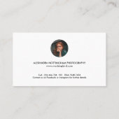 Carte De Visite Modern Three Photo Collage Wedding Photography (Dos)