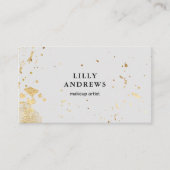Carte De Visite Modern Watercolour Gold (Devant)
