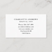 Carte De Visite Modern Watercolour Gold (Dos)
