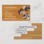 Carte De Visite Modern Wood Flooring Tile Service (Devant / Derrière)