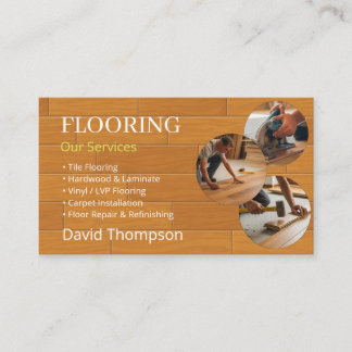 Carte De Visite Modern Wood Flooring Tile Service